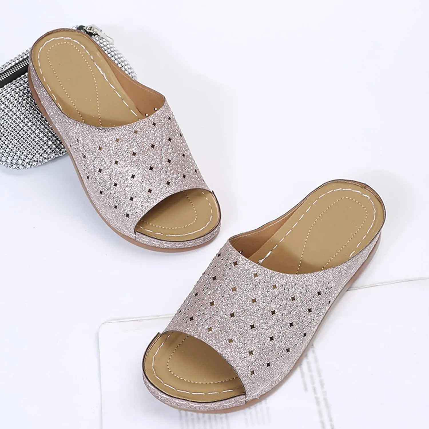 Orthotic Slippers with Back Orthotic Womens Strappy Sandals Orthopedic Sandalias OrtopDicas De Mujer Orthopedic Extra Wide Sandals for Women Wide Width Comfortable Sandals for Women Dressy