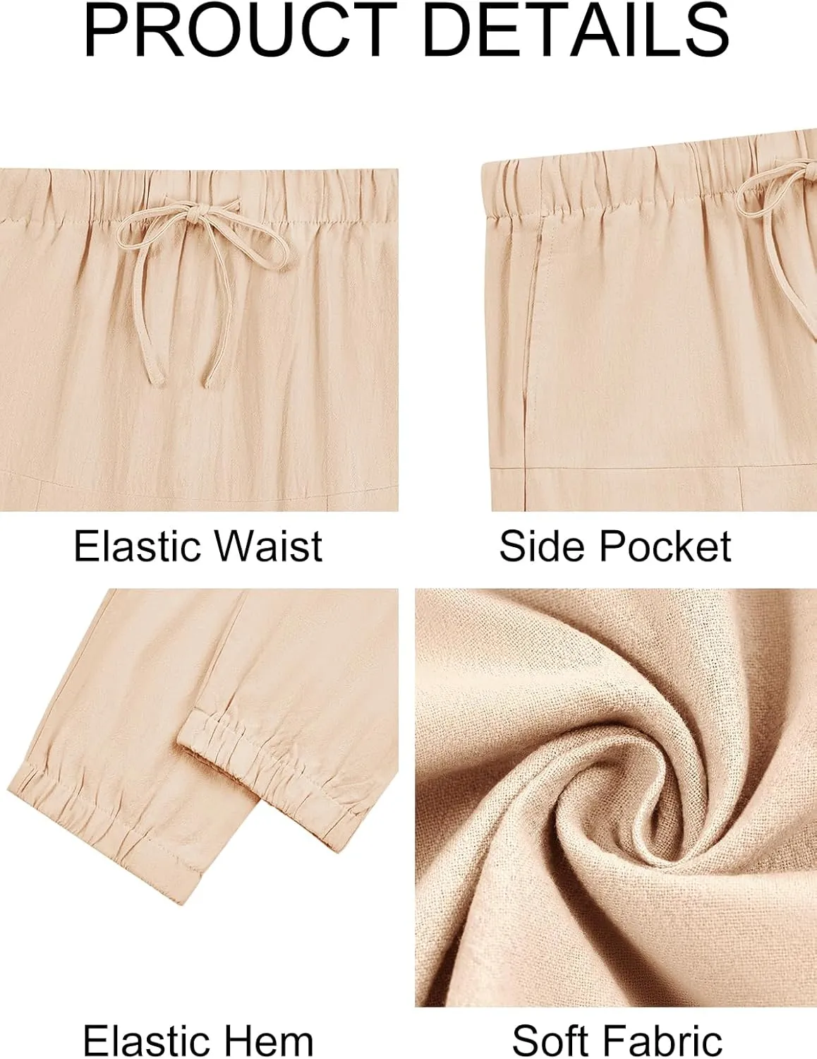 PASLTER Mens Harem Pants Baggy Casual Cotton Linen Boho Yoga Drop Crotch Hippie Trousers