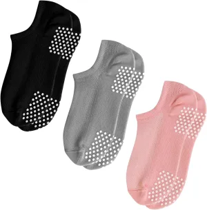 Pilates Socks Non Slip: Women Grip Socks for Yoga Barre Hospital House