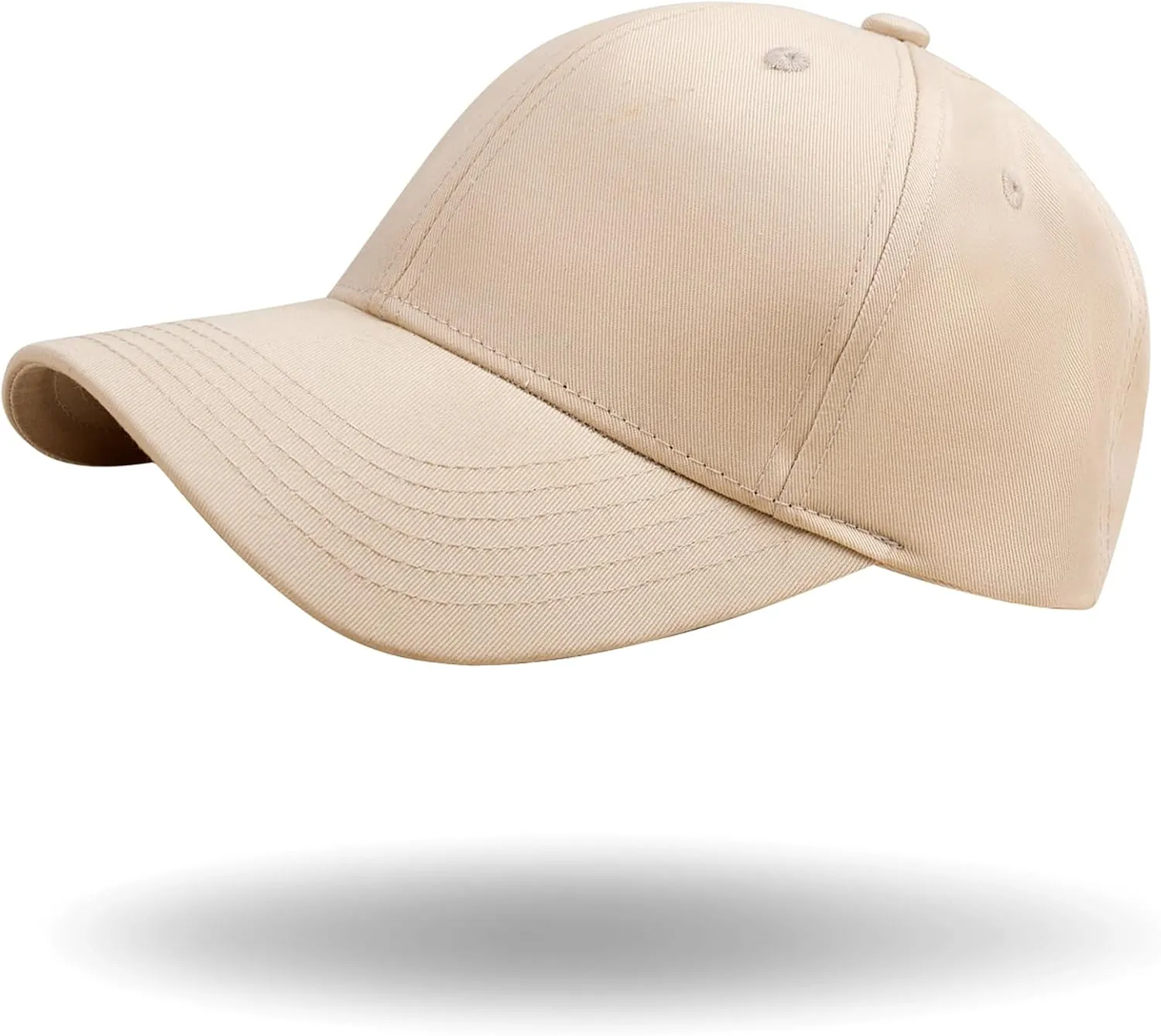 Regular Baseball Cap for Men & Women | Adjustable Plain Hat for Sun Protection, Unisex Classic Sports Cap with Custom Fit
