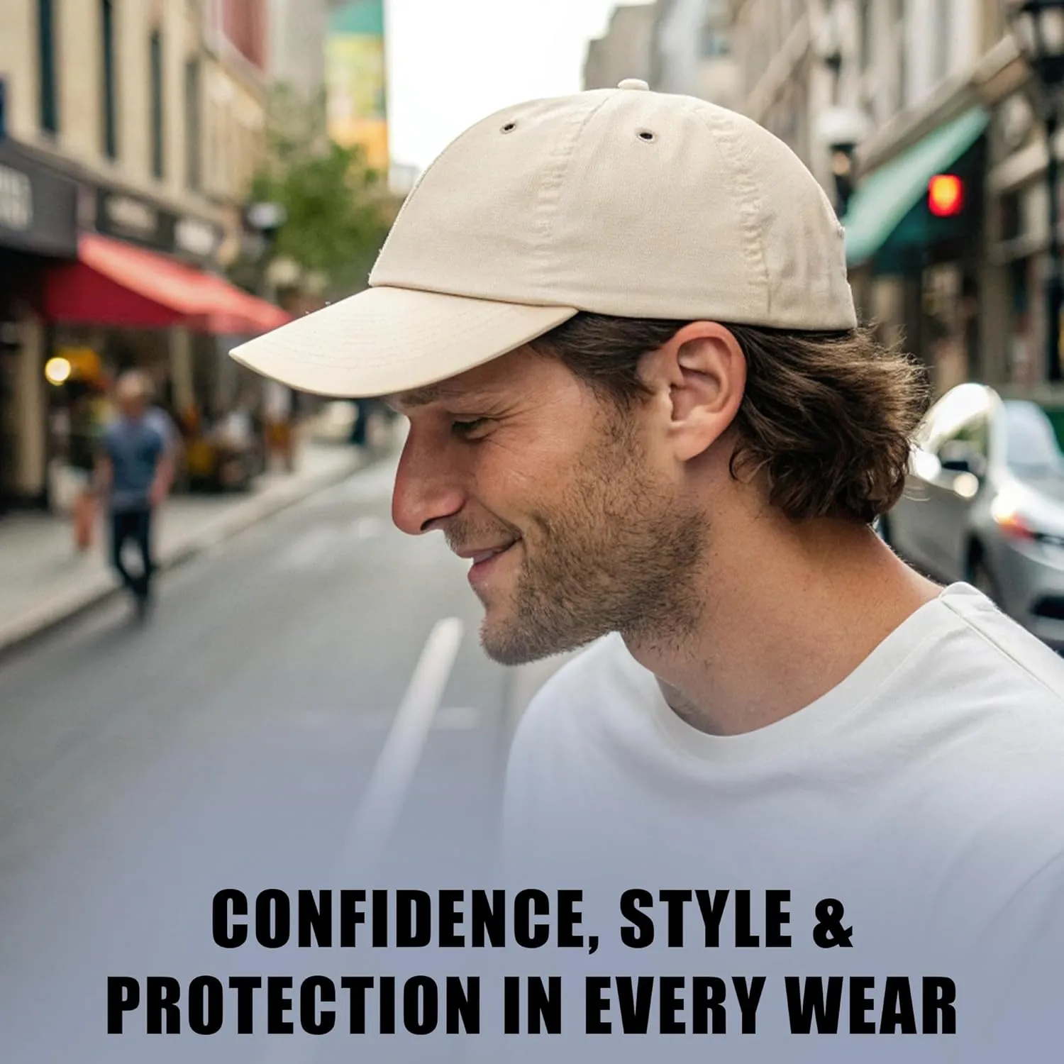 Regular Baseball Cap for Men & Women | Adjustable Plain Hat for Sun Protection, Unisex Classic Sports Cap with Custom Fit