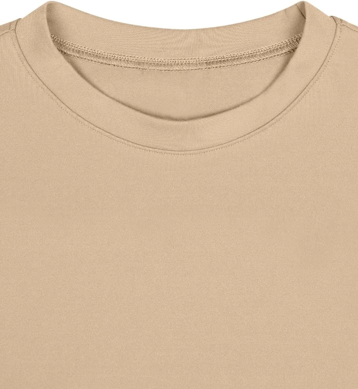 REORIA Womens Summer Crewneck Short Sleeve Cotton Tunic Tops Loose Fit Solid T Shirts 2025 Basic Tees