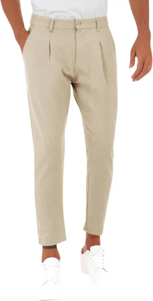 Runcati Mens Slim Fit Dress Pants Business Casual Golf Chino Pants Stretch Pleated Slacks