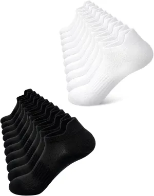 SIXDAYSOX Ankle Socks Womens Thin Breathable No Show Low Cut Cotton Socks 10 Pairs 6-9