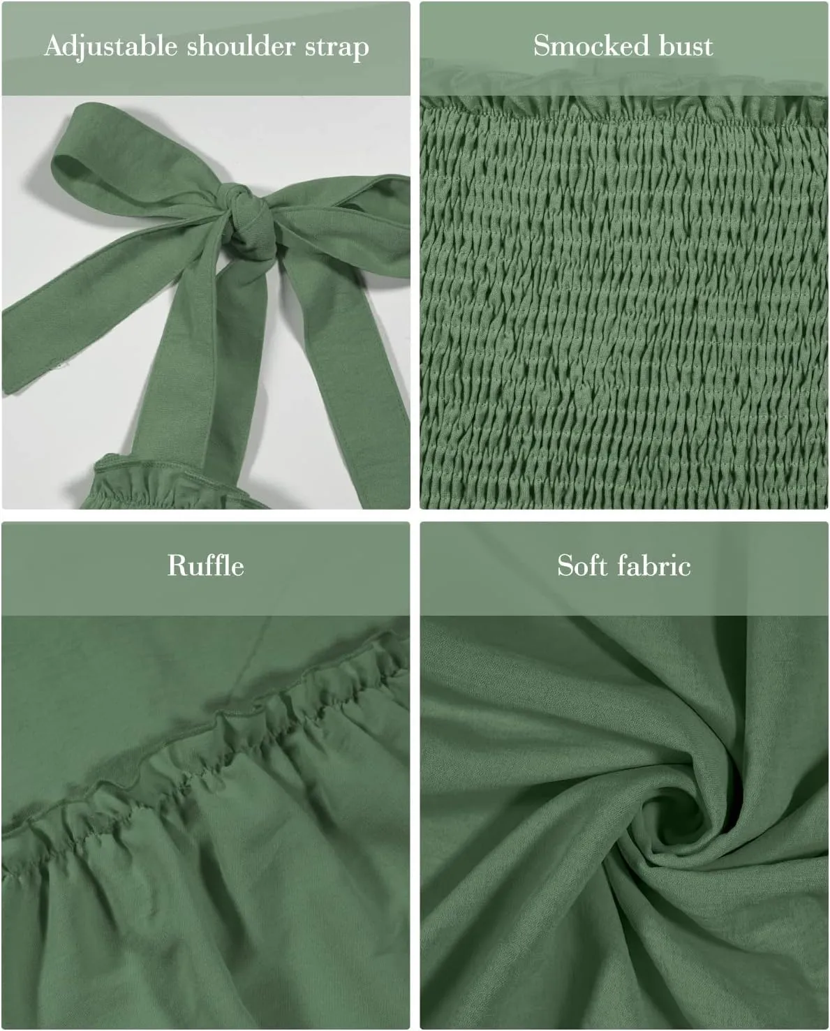 Summer Dresses 2023 Boho Maxi Ruffle Dresses Smocked Dress for Women