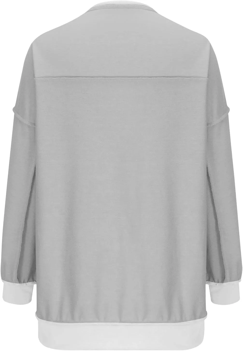 Sweatshirt for Women Oversized Crewneck Side Slit Long Sleeve Pullover Shirts Loose Fit Fall Fashion Trendy Hoodies