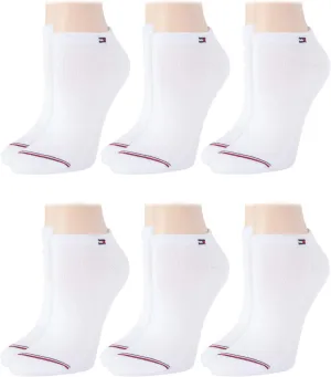 Tommy Hilfiger Womens Socks  Lightweight No Show Liners (6 Pack), Size 4-10, Old White