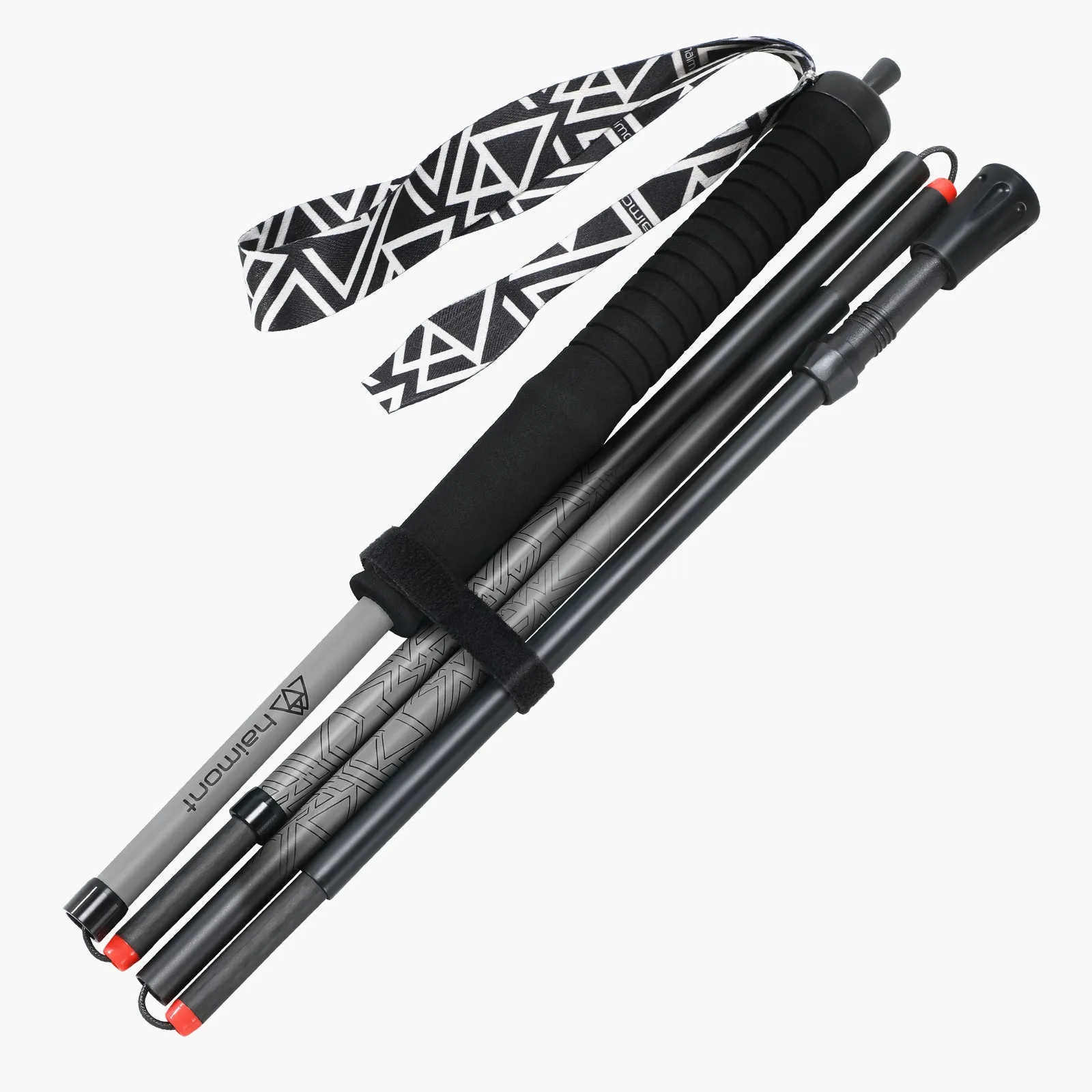 Ultralight Carbon-Aluminum Trekking Poles  Foldable Trail Running Poles for Speed & Stability
