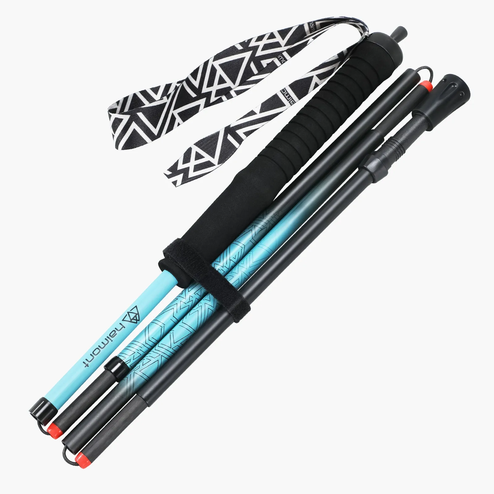 Ultralight Carbon-Aluminum Trekking Poles  Foldable Trail Running Poles for Speed & Stability