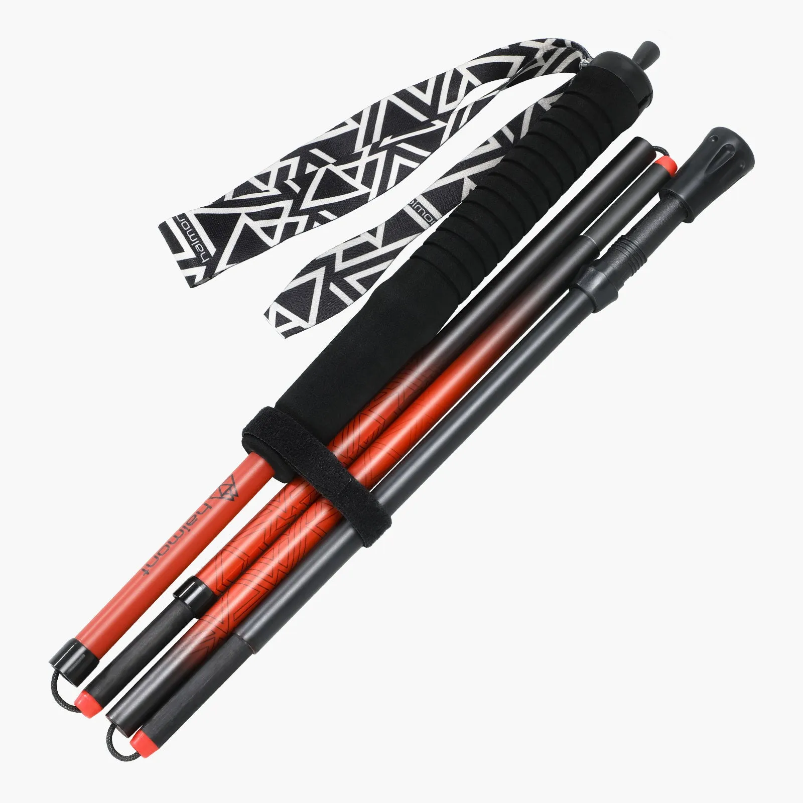 Ultralight Carbon-Aluminum Trekking Poles  Foldable Trail Running Poles for Speed & Stability