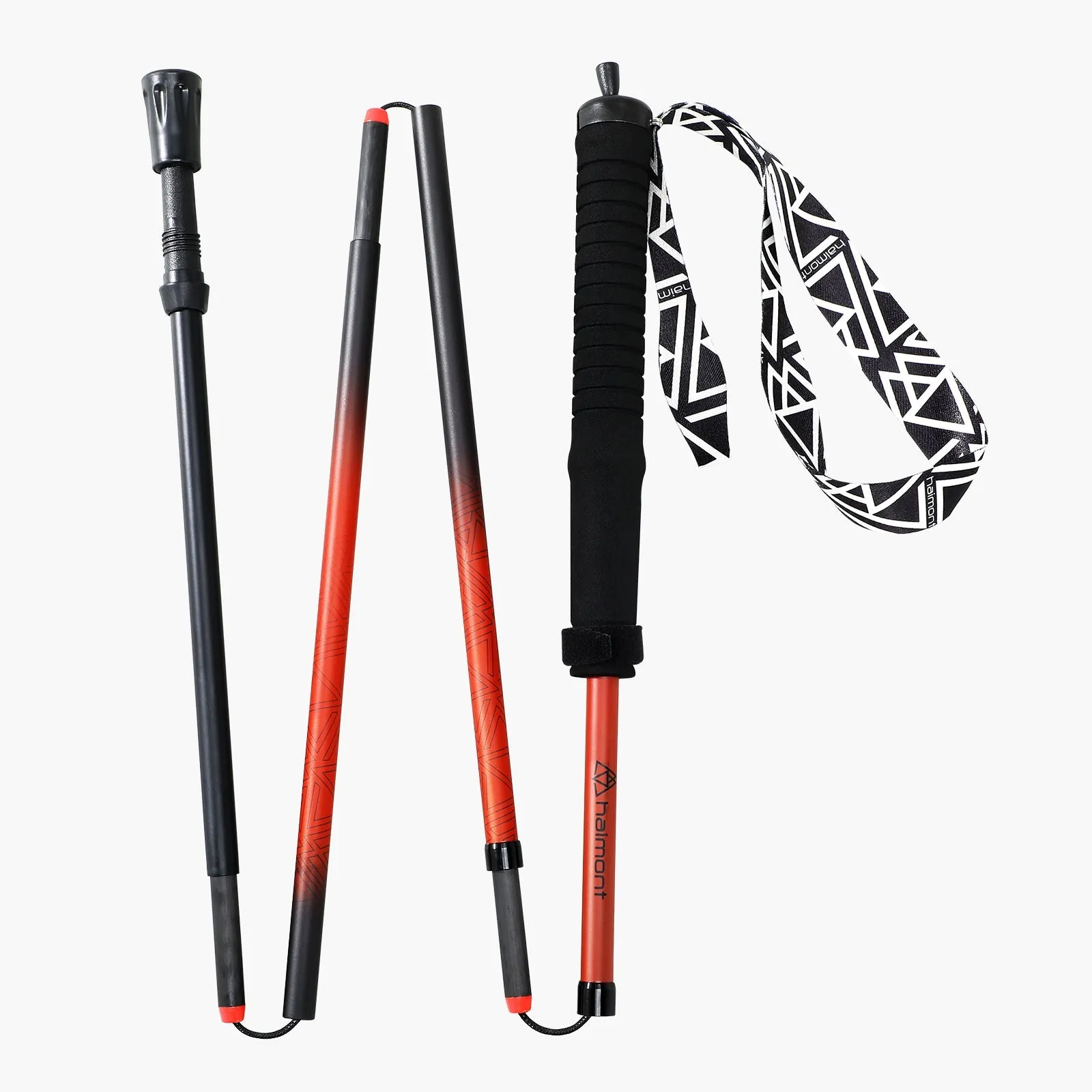 Ultralight Carbon-Aluminum Trekking Poles  Foldable Trail Running Poles for Speed & Stability