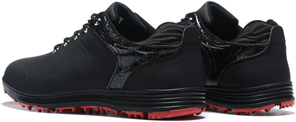 VEACAM Mens Golf Shoes Professional Outdoor Waterproof Spikless Golf Trainers for Men Lightweight Anti Slip Golfers Sneakers