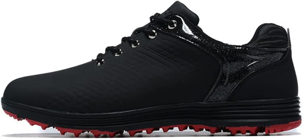 VEACAM Mens Golf Shoes Professional Outdoor Waterproof Spikless Golf Trainers for Men Lightweight Anti Slip Golfers Sneakers
