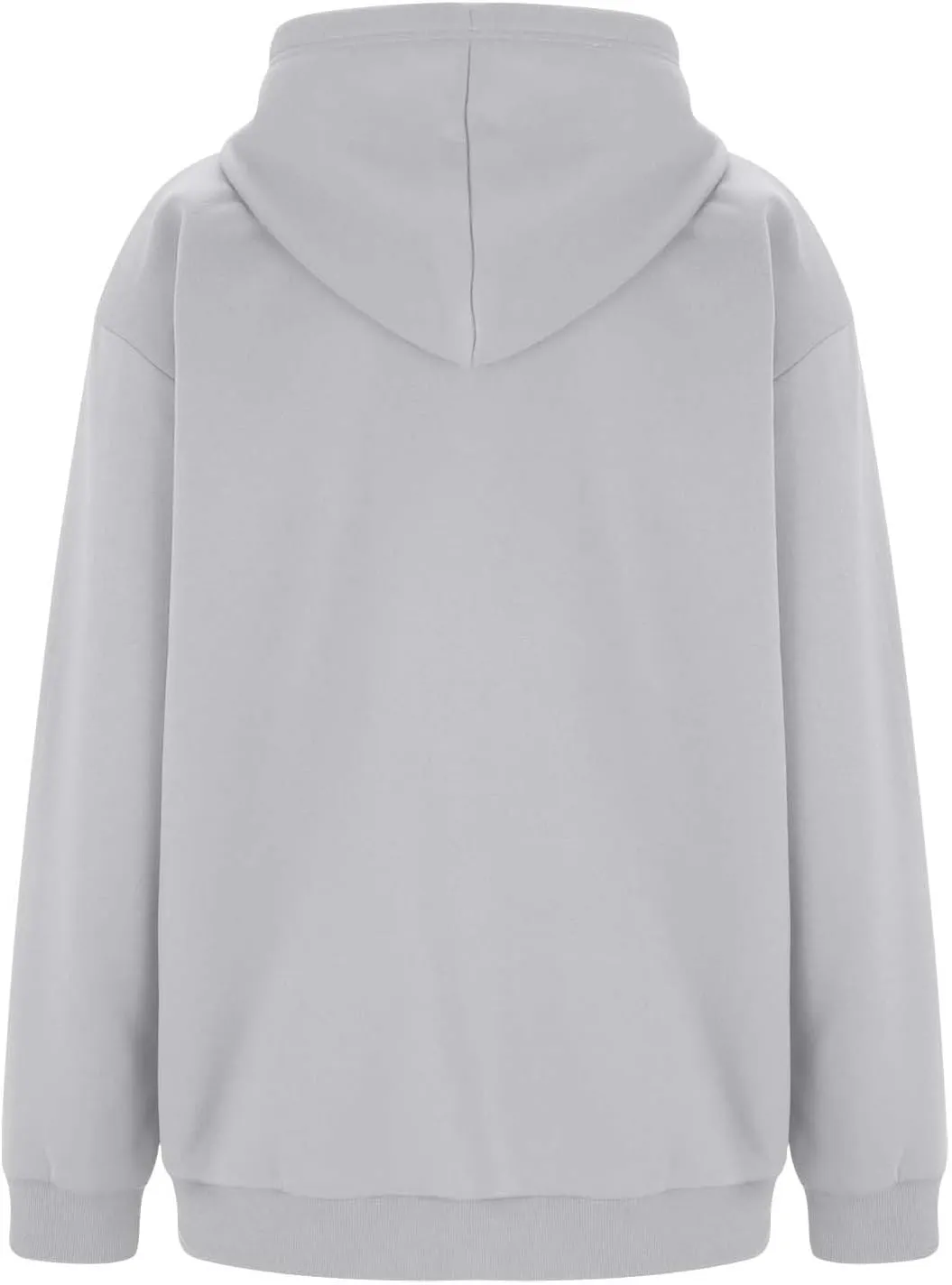 Women Hoodies Long Sleeve Pullover Button V Neck Sweatshirts Solid Color Business Casual Elegant Spring Fall Top