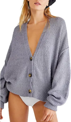 Women Knitted Cardigan Sweaters Long Sleeve Button Down Ribbed Knit Sweater Tops Y2k Cropped Cardigans Streetwear