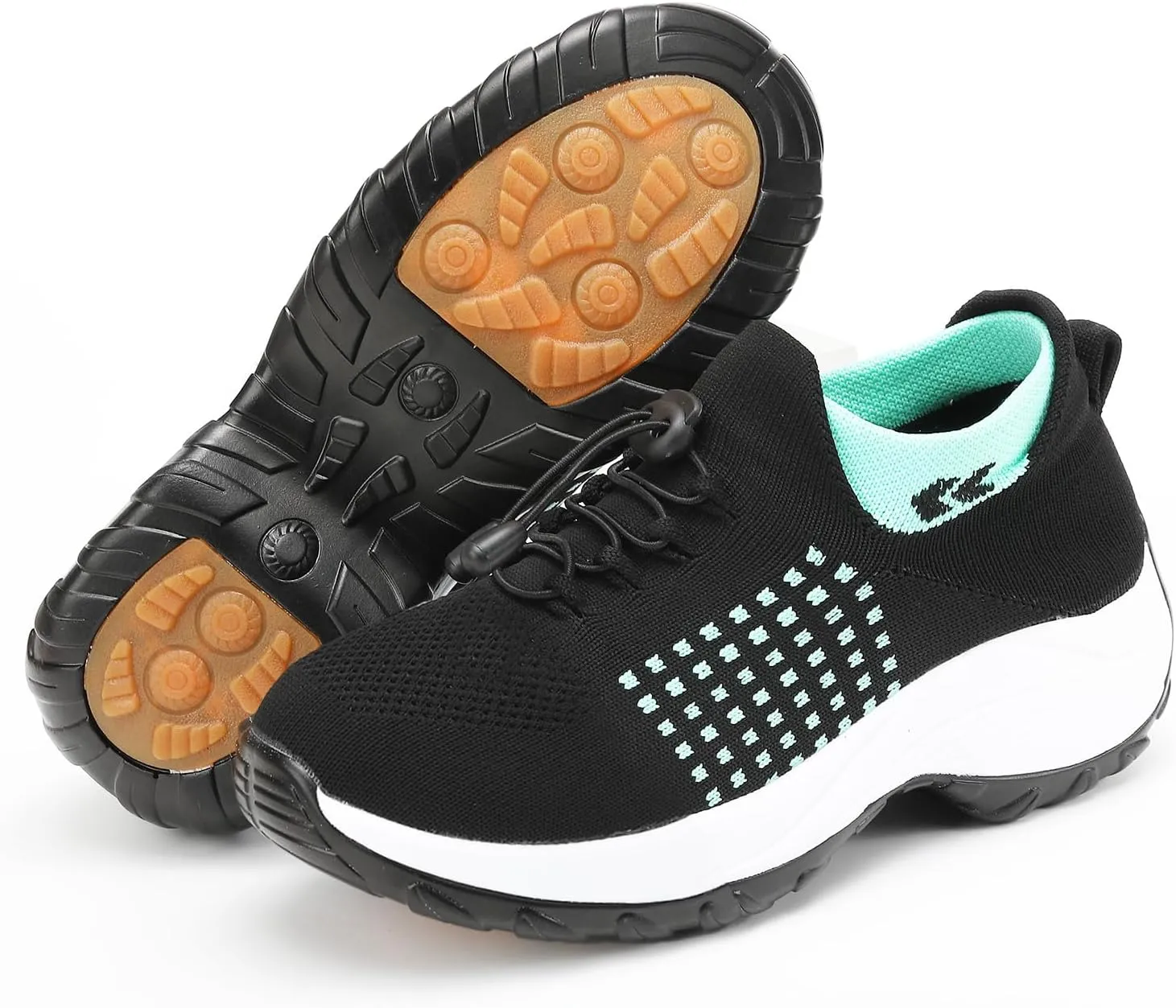 Women Orthopedic Sneakers Slip On for Walking, Breathable Comfortable, Thick Bottom Air Cushion, Non Slip for Gym, Casual Ladies Athletic Shoe