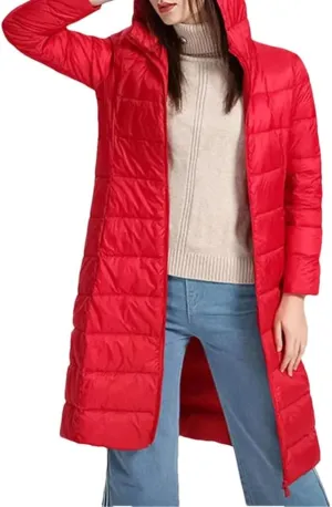 Women Winter Puffer Down Windproof Warm Lightweight Jacket Parkas Coats Hooded Coat Puffer Outwear