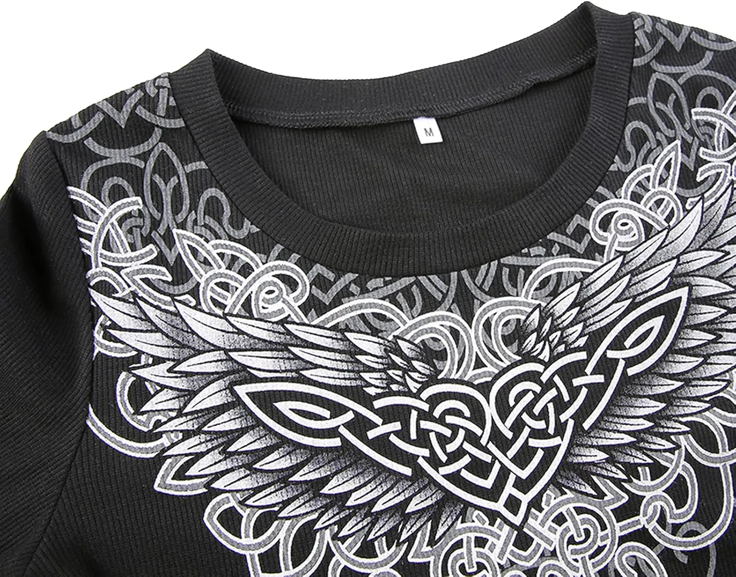 Women Y2K Long Sleeve Top Tee Sexy Patchwork Square Collar Black Basic Slim Fit Blouse Tops Streewear
