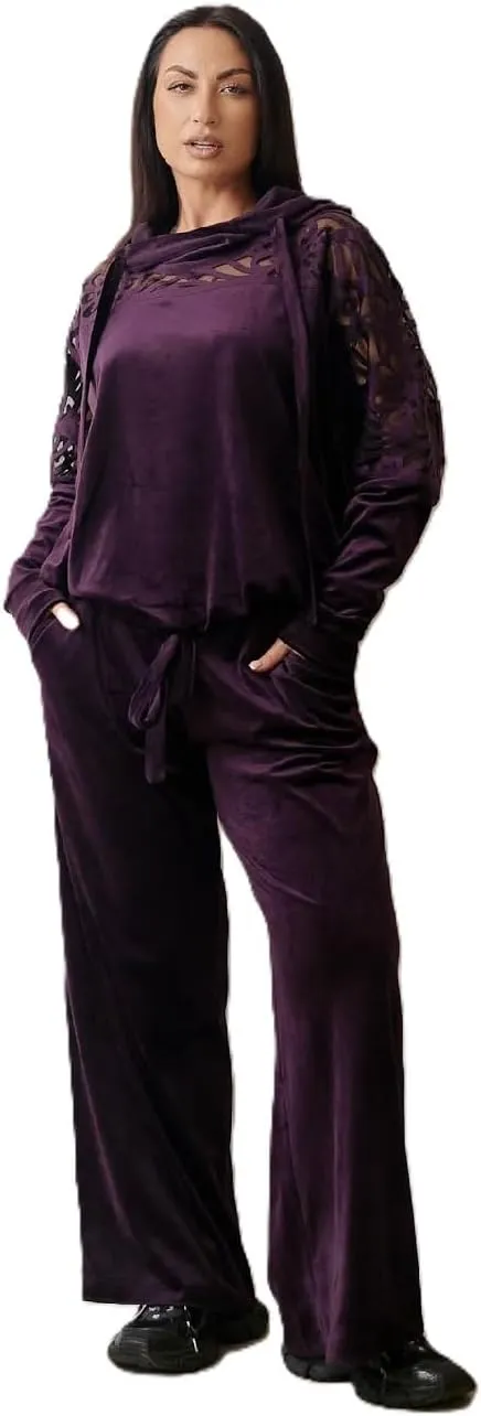 Womens 2 Piece Long Sleeve Sweatsuit Outfit Spring Fall Casual Tracksuit Lounge Set High Quality Fabric Unique Design