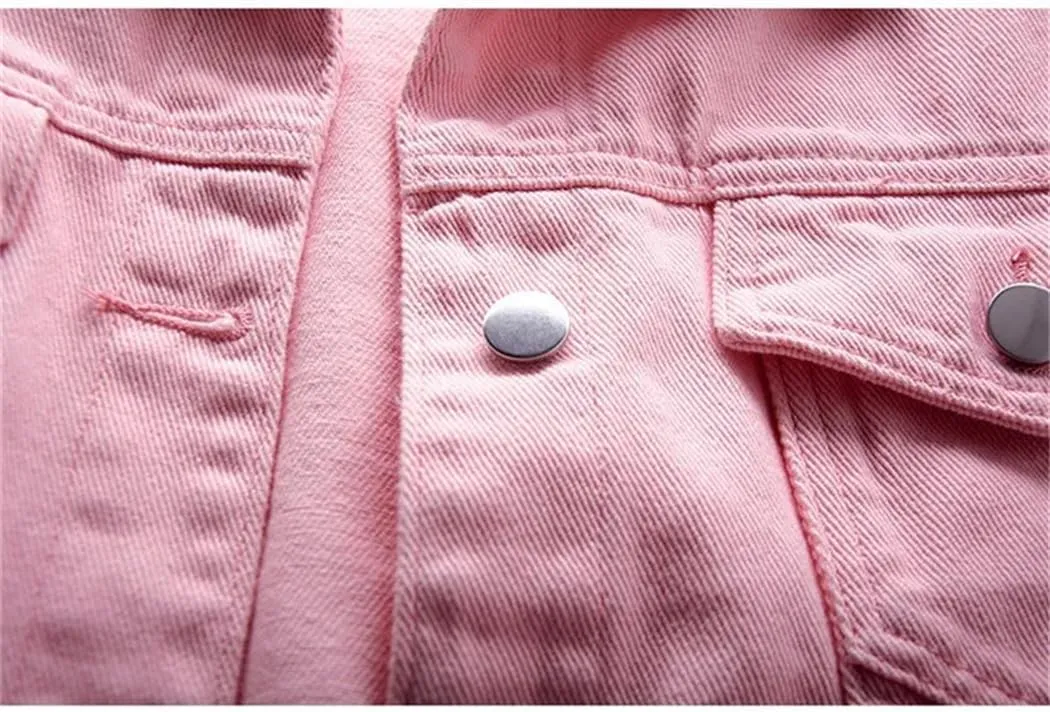 Women's Denim Jacket Spring Autumn Short Coat Jackets Casual Loose Tops Lady Outerwear