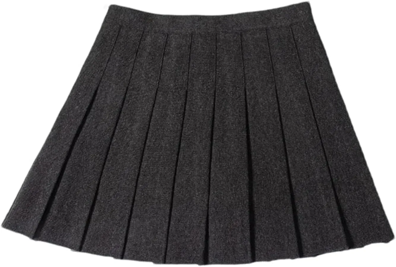 Women's Fashion Pleated Skirt  School Uniform High Waisted Skirt Mini Skirt for Girls Tennis Skirts