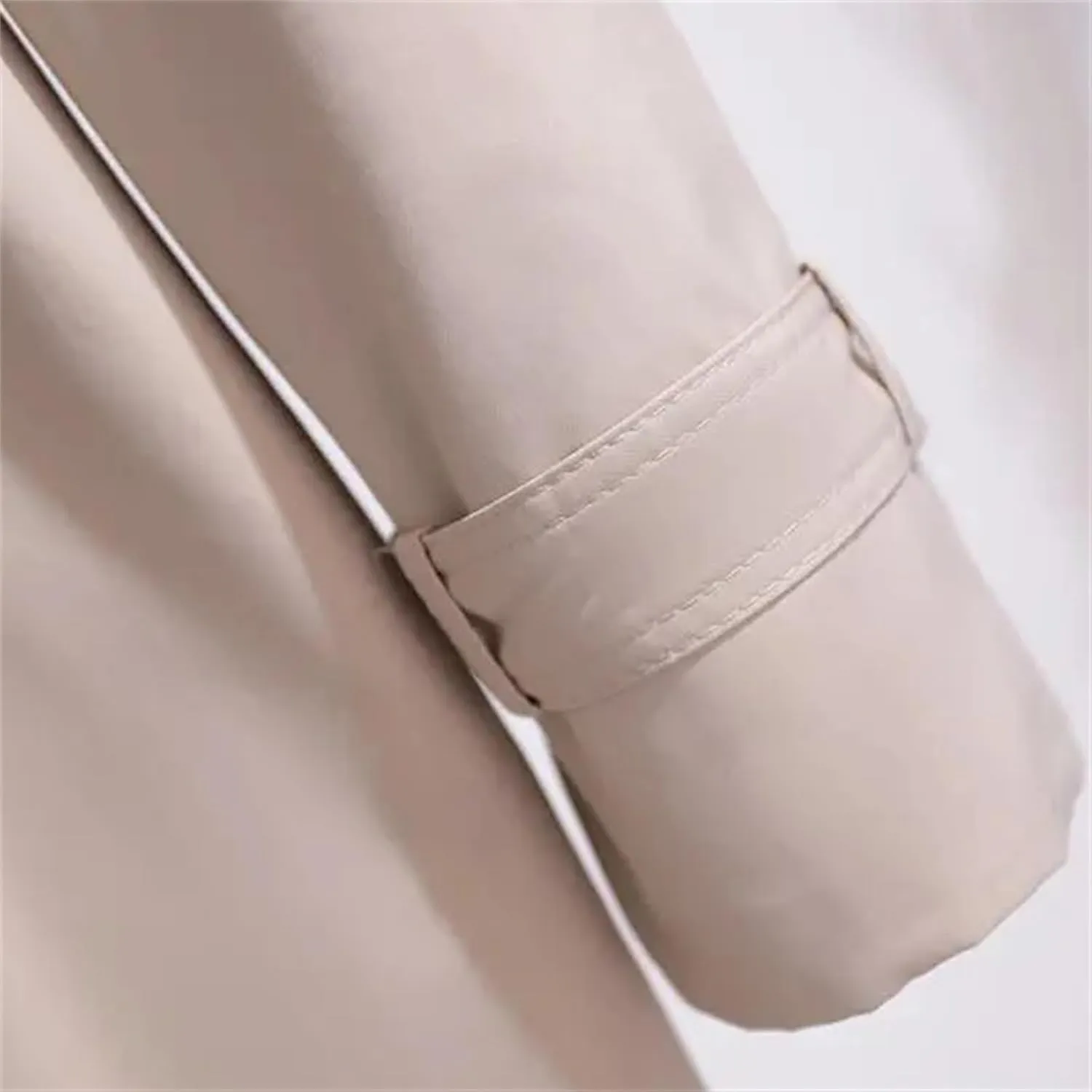 Women's Long Trench Coat – Double-Breasted Slim Fit Fashion Wind-Breaker Loose Casual Oversized Outwear With Belt