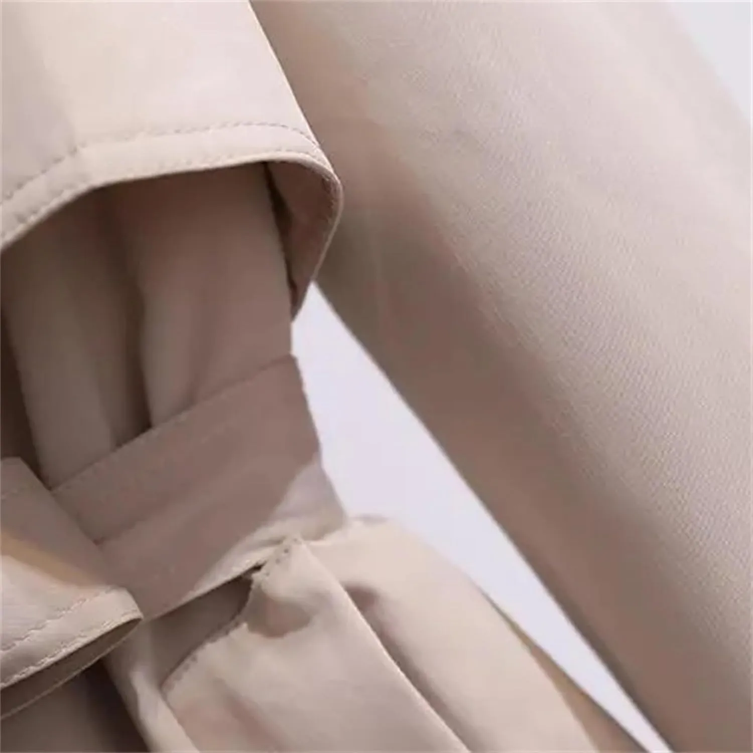 Women's Long Trench Coat – Double-Breasted Slim Fit Fashion Wind-Breaker Loose Casual Oversized Outwear With Belt