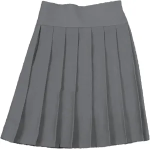 Women's Mini Pleated Skirt Elastic High Waist Pleated Students School Uniform Skirts Cosplay Costumes
