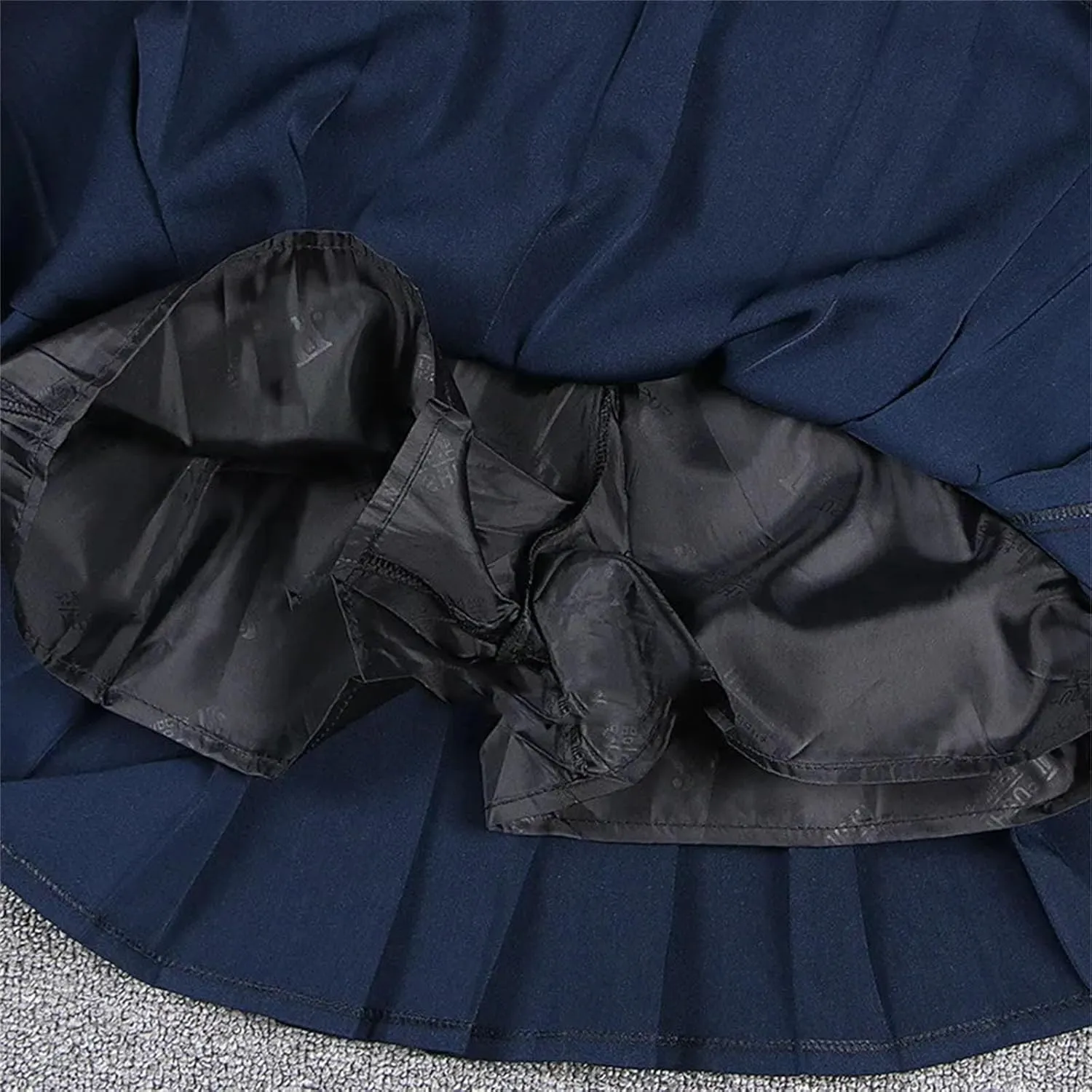 Women's Mini Pleated Skirt Elastic High Waist Pleated Students School Uniform Skirts Cosplay Costumes