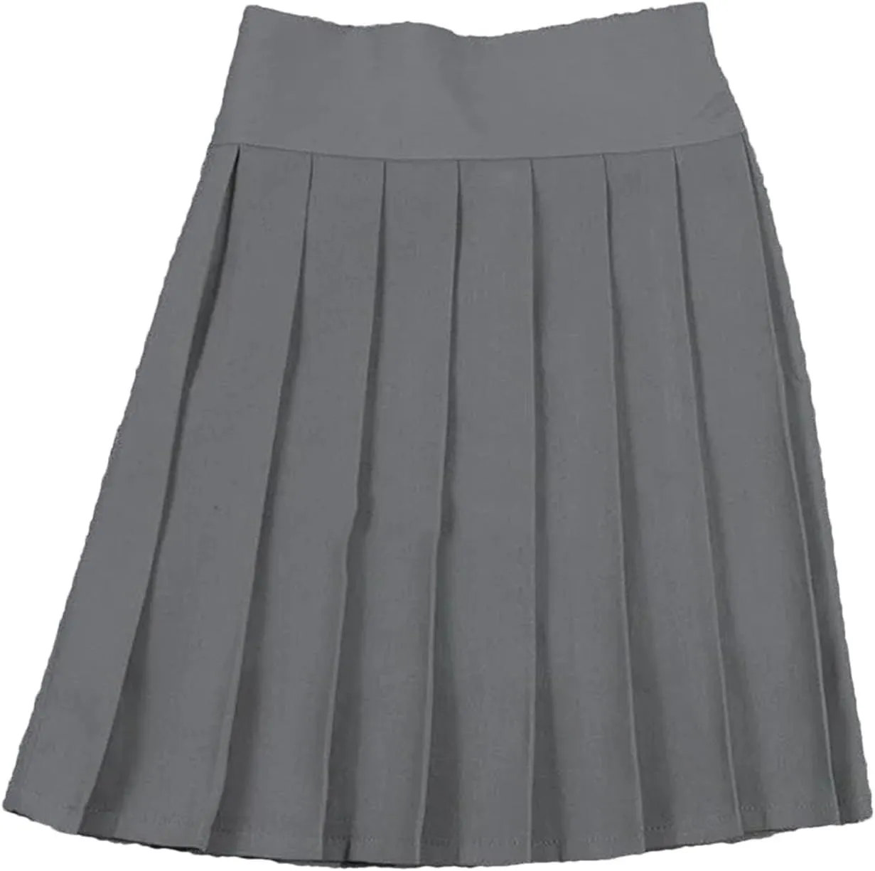 Women's Mini Pleated Skirt Elastic High Waist Pleated Students School Uniform Skirts Cosplay Costumes
