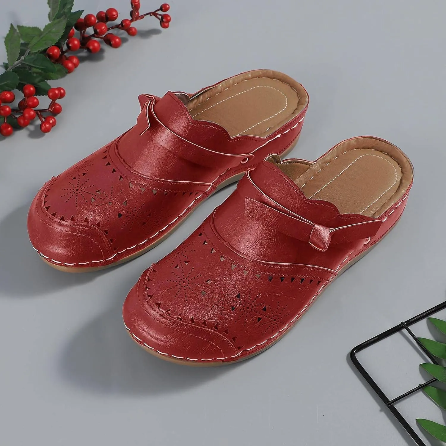Womens Orthopedic Sandals Comfortable Dressy Flip Flops Beach with Flowers Wide Width Wedge Sandals Dressy Summer Sandalias Ortopedicas Mujer