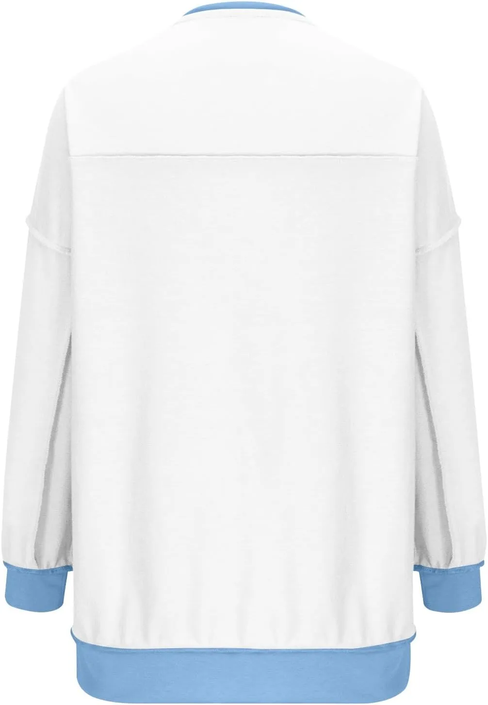 Women's Oversized Sweatshirts Long Sleeve Henley Button Down Pullover Hoodies Tunic Tops 2024 Trendy Fall Clothes