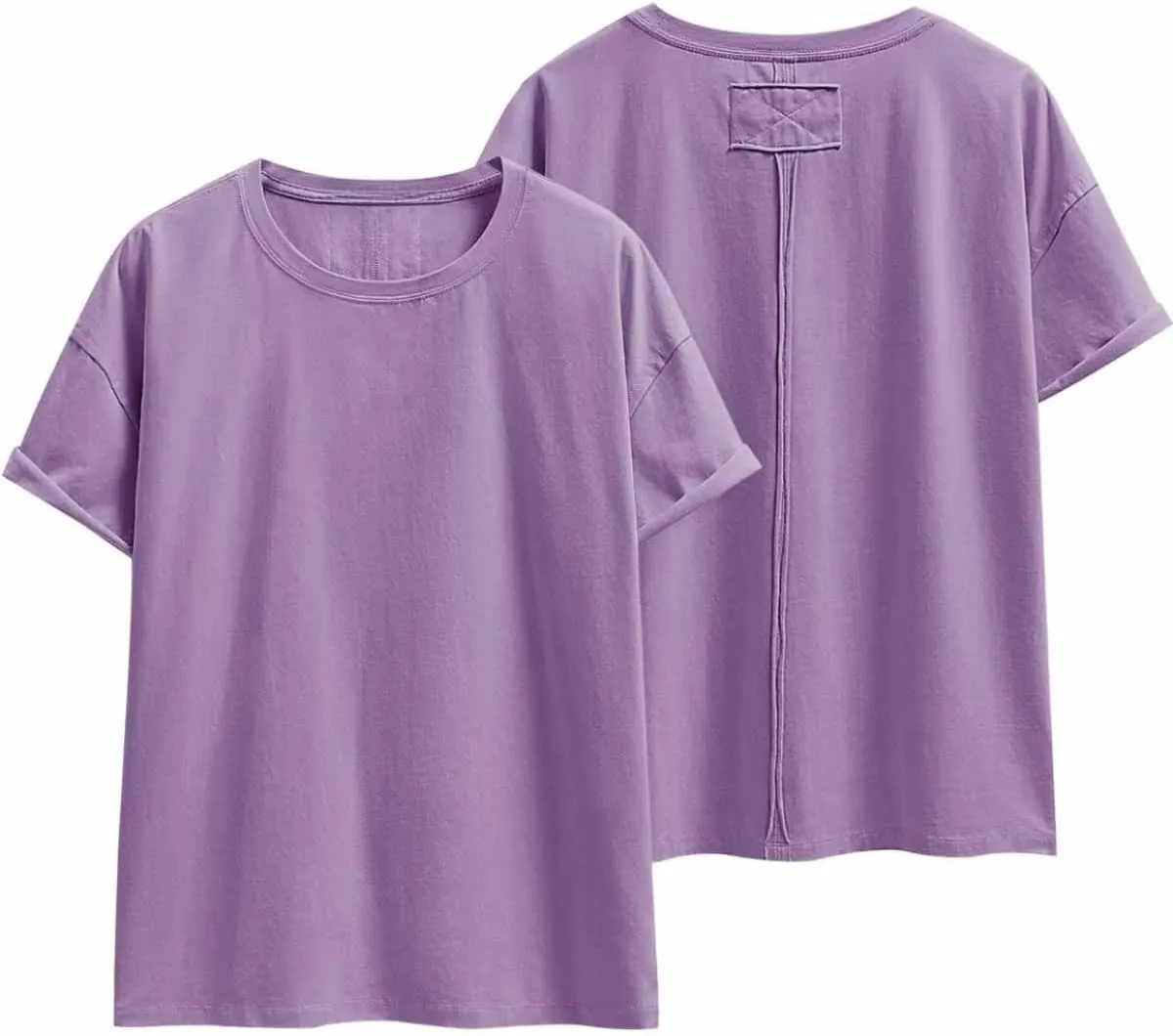 Women's Oversized Tshirts Summer Short Sleeve Crew Neck Cute Tops Loose Fitting Boxy Tee Shirts
