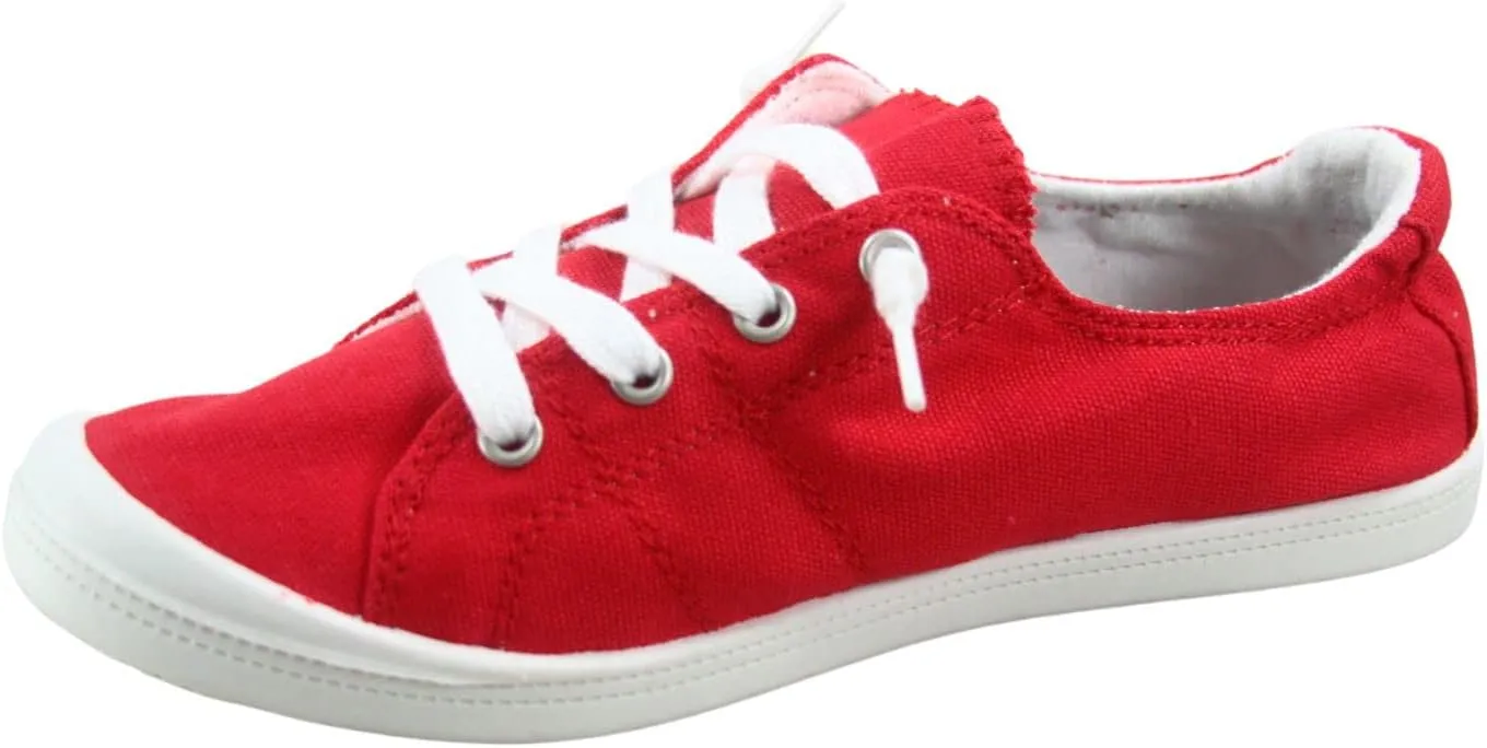 Womens Slip-On Low Top Casual Flat Heel Comfort Classic Walking Sneaker Shoes