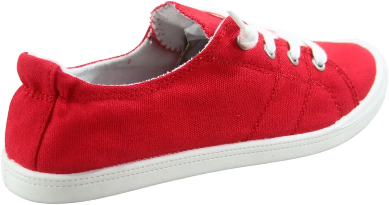 Womens Slip-On Low Top Casual Flat Heel Comfort Classic Walking Sneaker Shoes