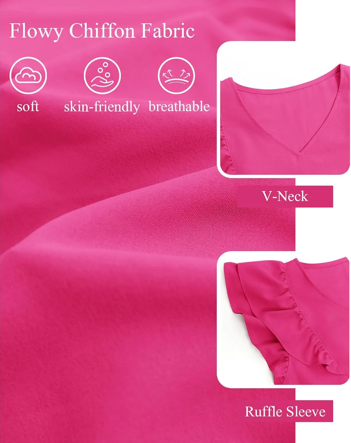 Zwurew Summer Babydoll Dresses for Women 2025 Cute Ruffle Cap Sleeve V-Neck Flowy Swing Mini Dress Sundress